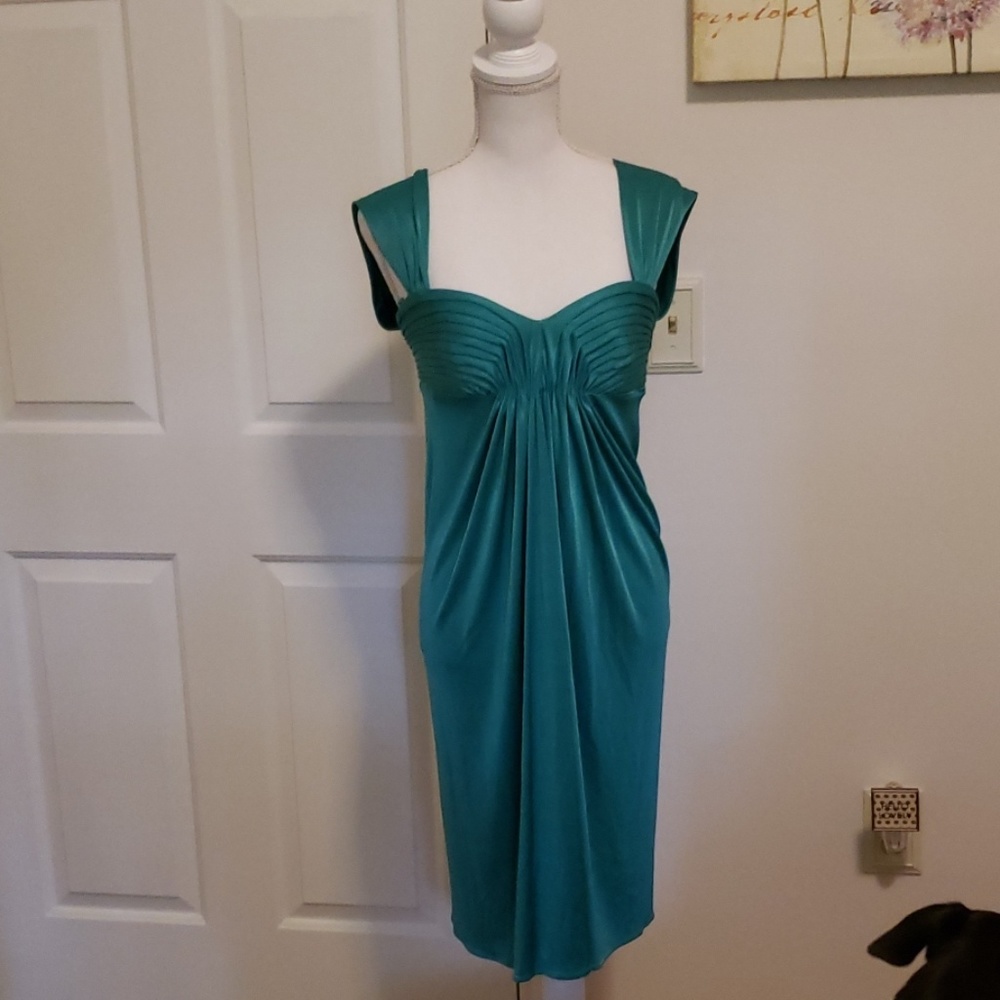 BCBG Max Azria sz S teal dress